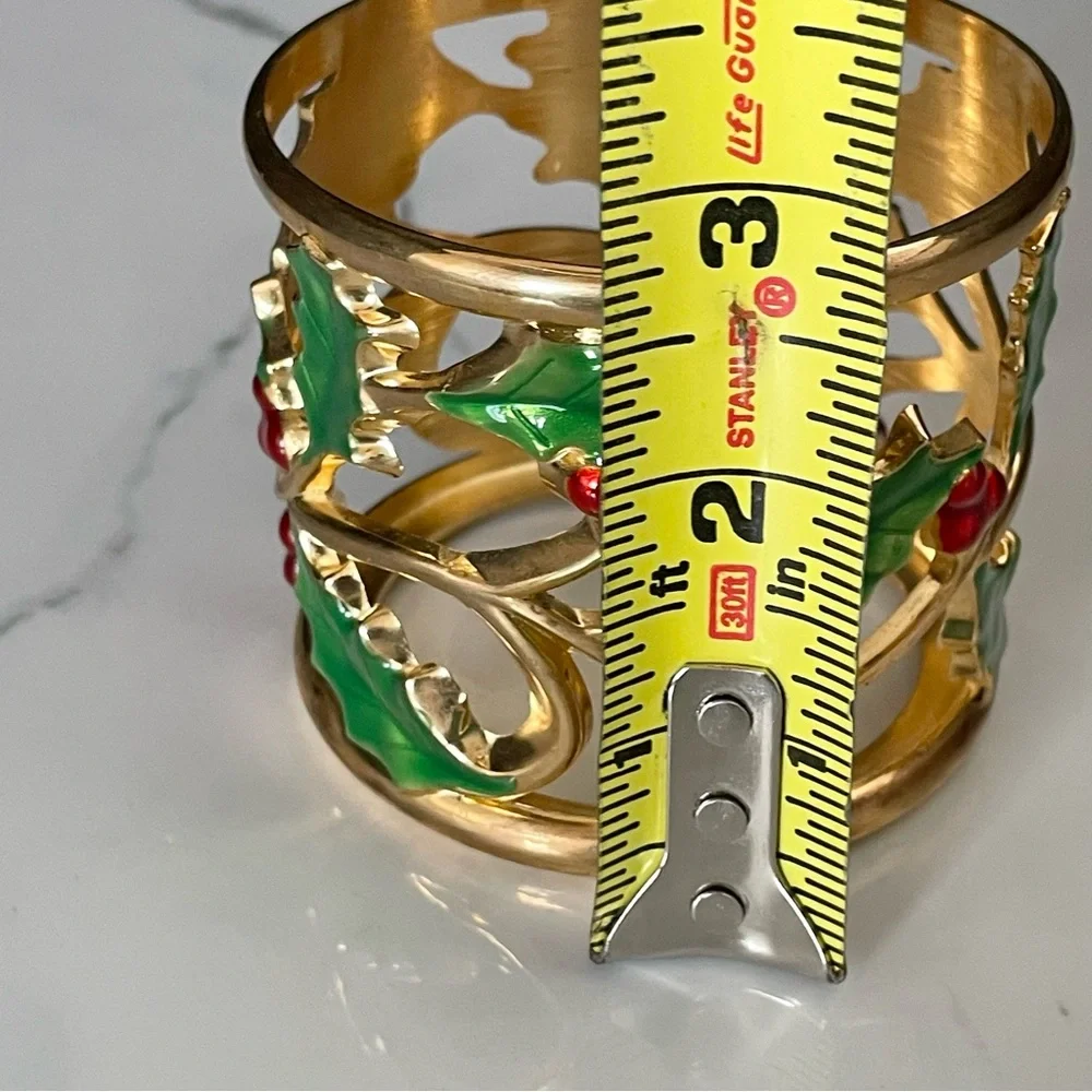 Gold Holly Candle Holder by Lenox